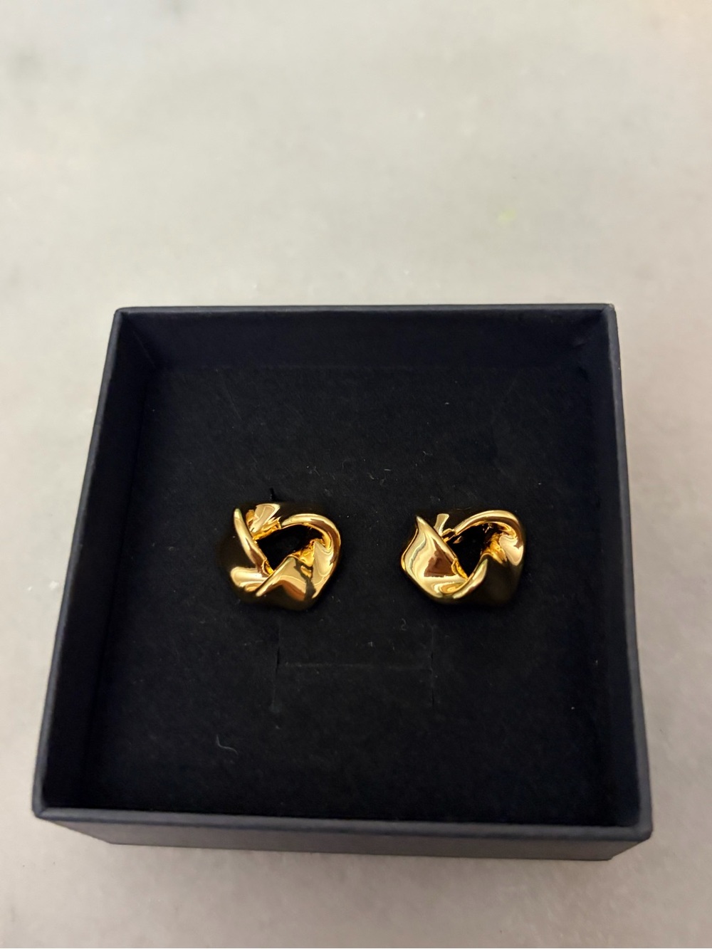 Gold Knot Stud Earrings - Women Jewelry